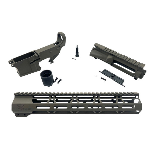 AR-15 **ODG** Cerakoted 80% Lower Receiver / Upper Receiver / 12" MLOK Handguard AR-15 **ODG** Cerakoted 80% Lower Receiver / Upper Receiver / 12" MLOK Handguard