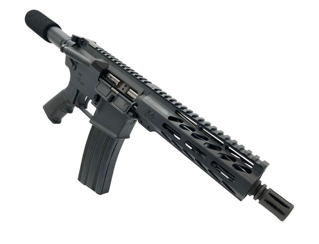 OVERSTOCK T6 Firearms 5.56 Nato 7.5" Nitride Complete Pistol / 1:7 Twist / 7" MLOK SLANT Handguard / Pistol Tube / BLACK