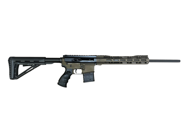 T6 Firearms - Shotgun .410 TX15 / Midnight Bronze / Black / 16" Nitride Barrel / 12" Scalloped MLOK Handguard / Achilles Butt Stock 
