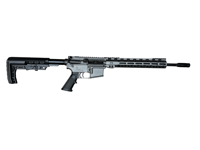Zaviar T6 Firearms .22LR 10.5" Nitride Complete Rifle / 1:16 Twist / 12" Scalloped MLOK Handguard / LOKI Stock / Tungsten Gray