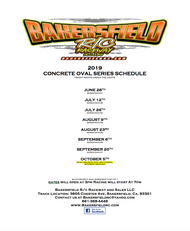 2019 Concrete Oval Schedule 