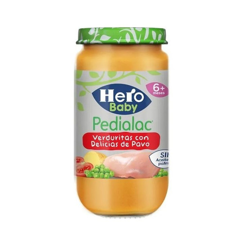 Hero baby pedialac verduritas/pavo 200 g.