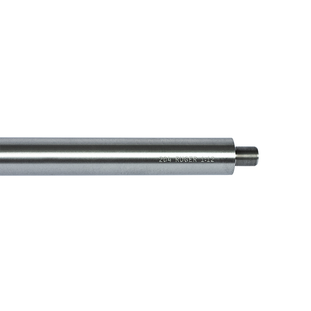 24" 204 RUGER Barrel - Shaw - Bull - Stainless - 1x12 - 1/2x28-img-1