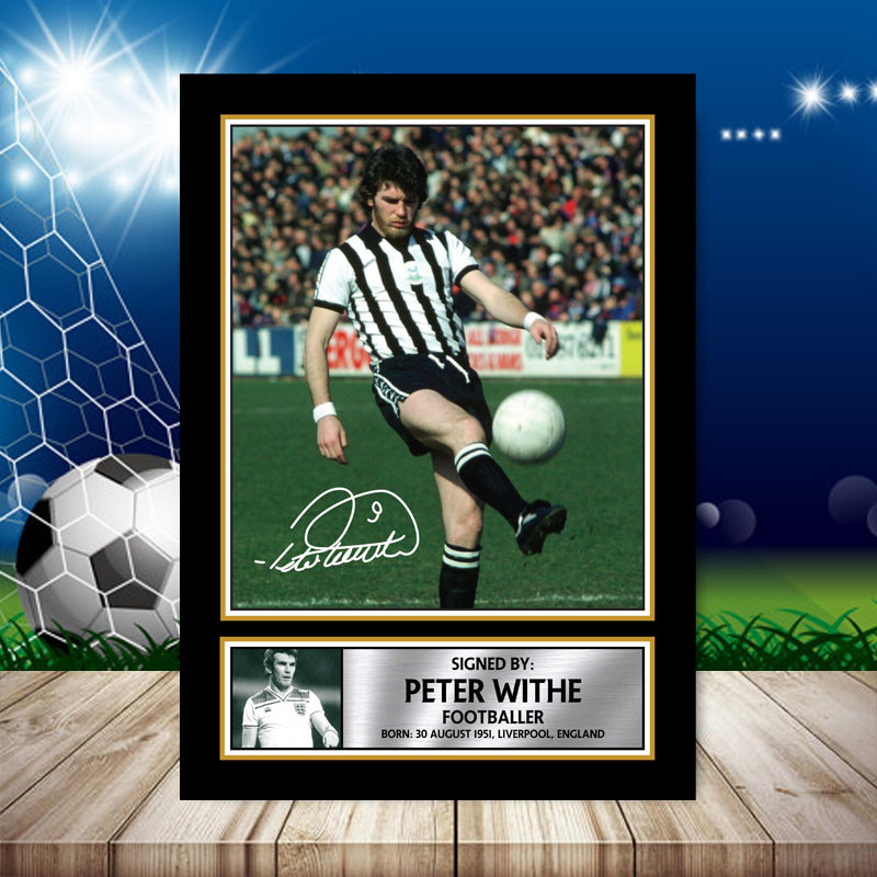 Peter Withe Signed Autographed Footballers Star Poster Print Framed ...