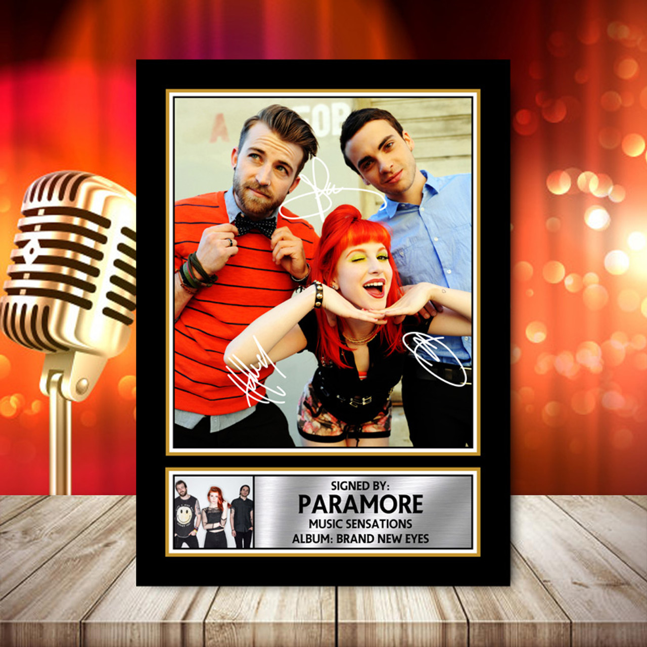 Paramore Brand New Eyes 2 - Signed Autographed Music Star Print - Celebrity  Poster Prints