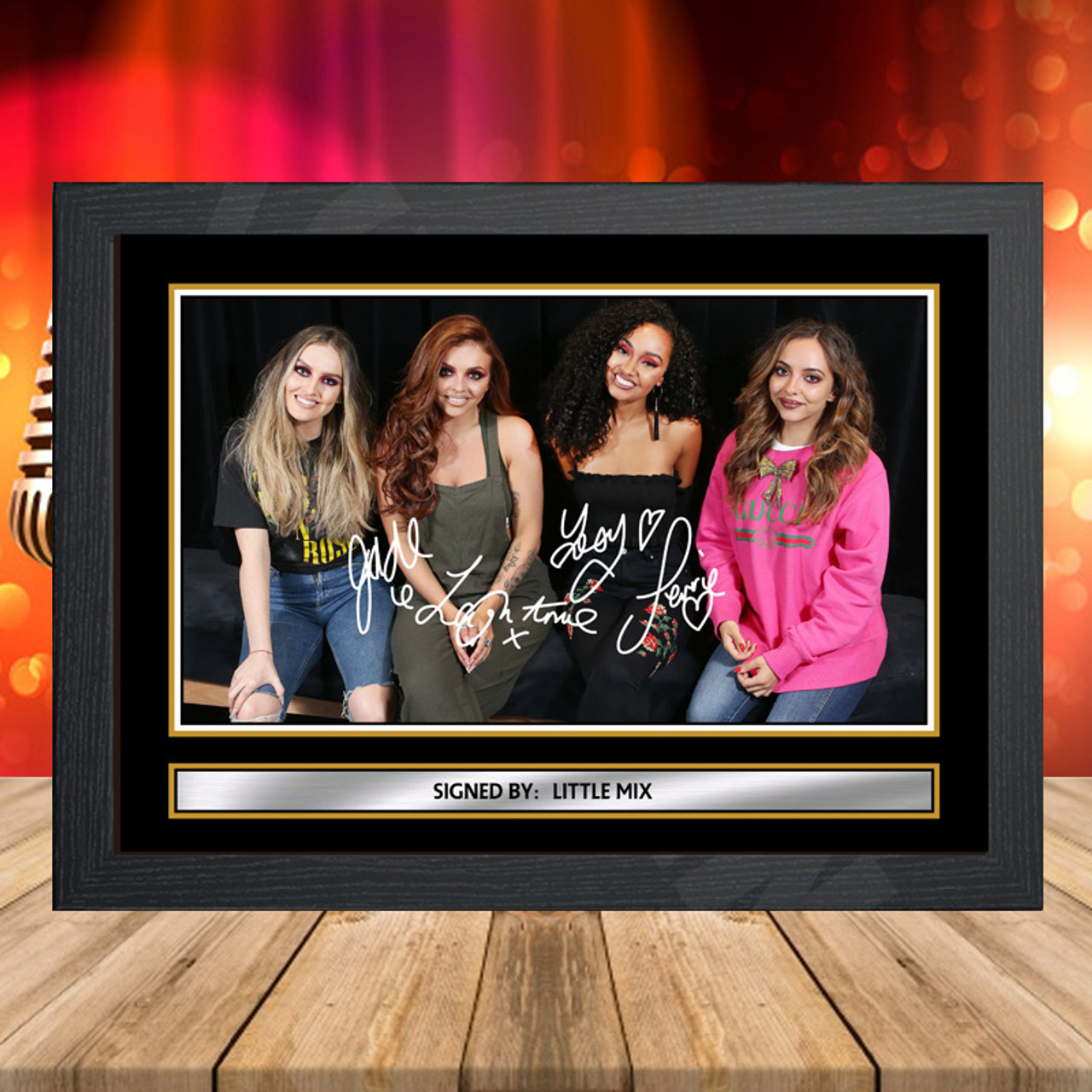 little mix signed poster