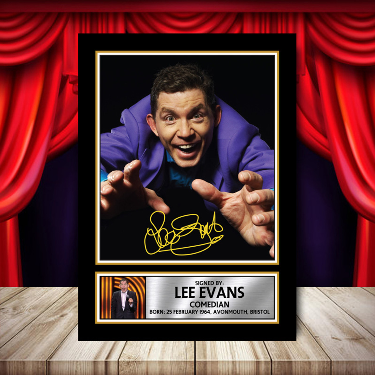 Lee Evans - Signed Autographed Comedy Star Print - Celebrity