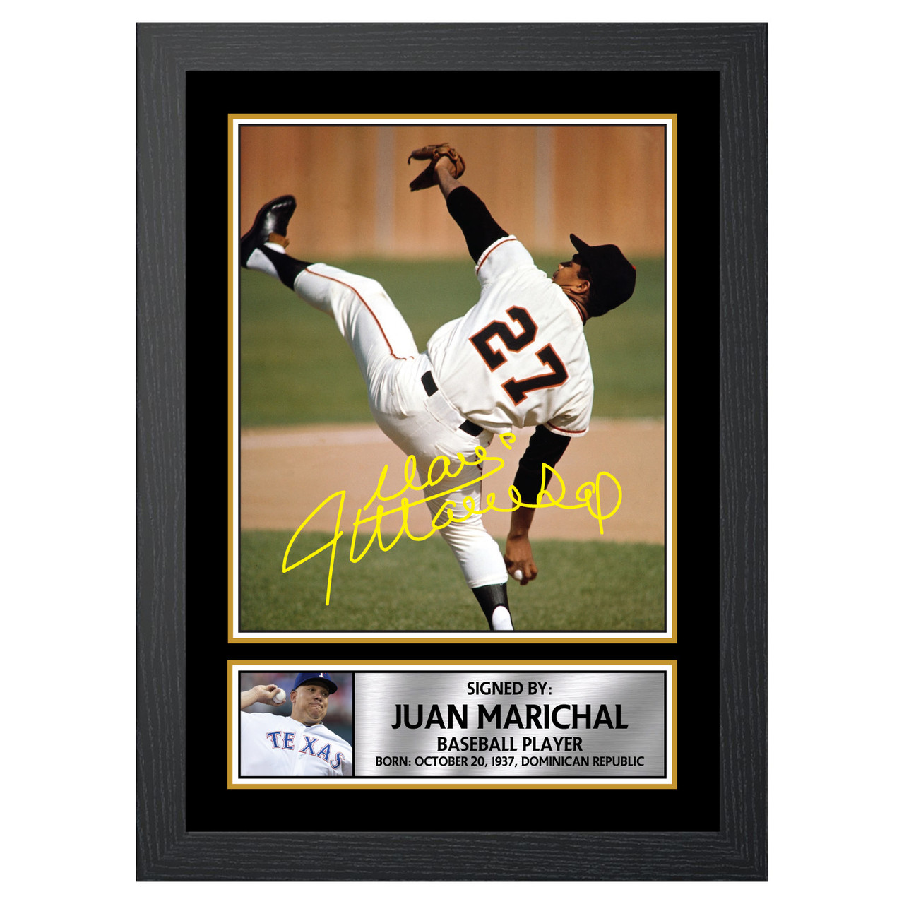Great Baseball Player Juan Marichal Canvas Art Poster and Wall Art