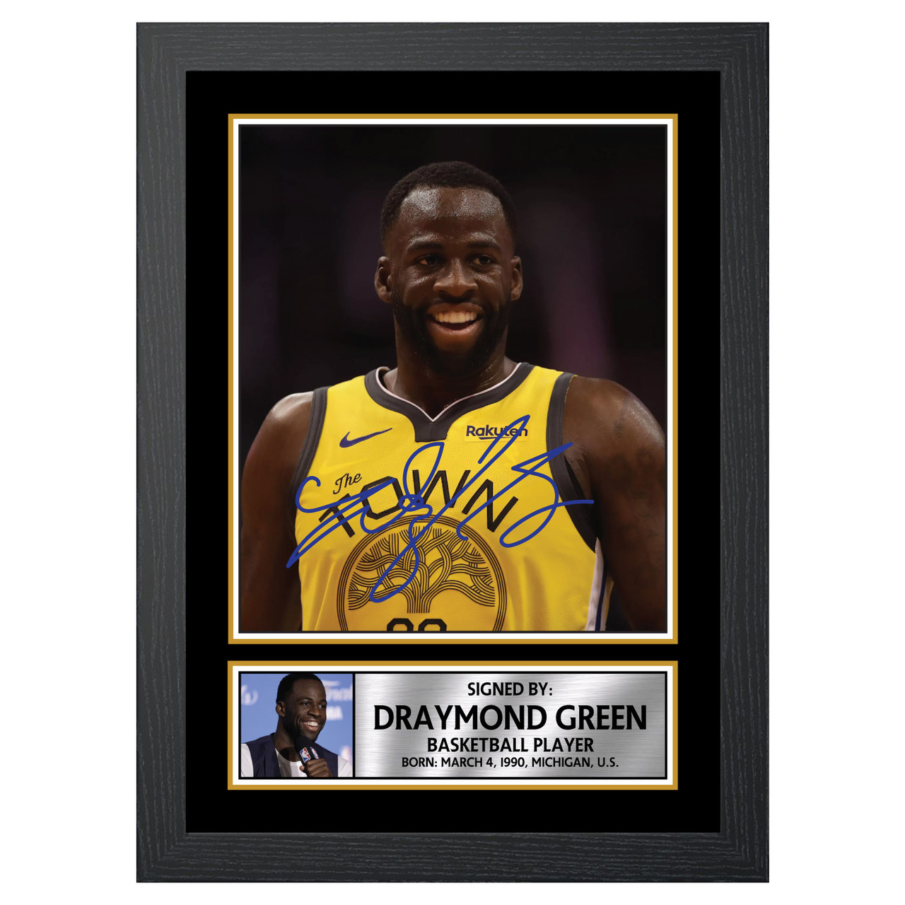 draymond green autographed jersey