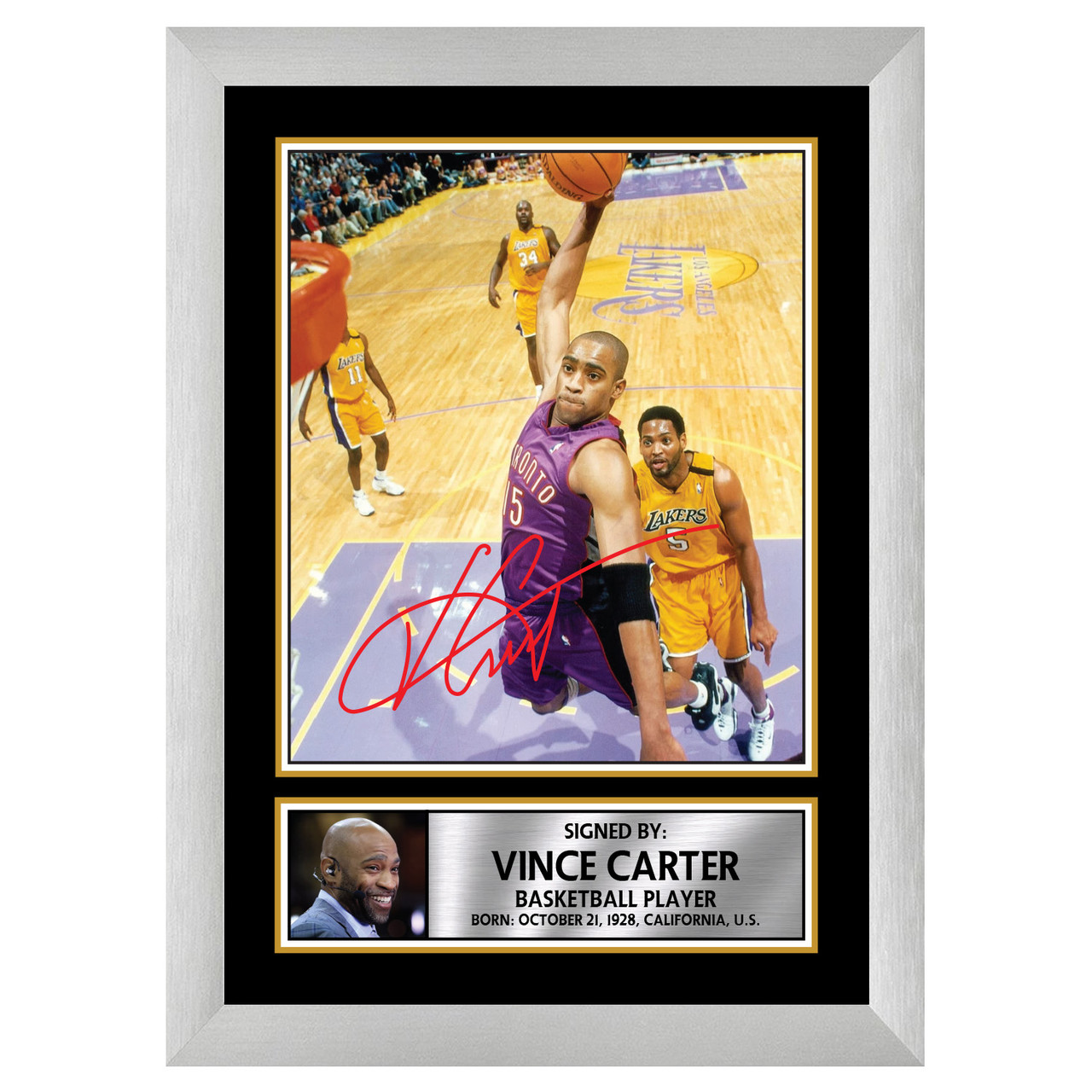 Vince carter discount autographed basketball