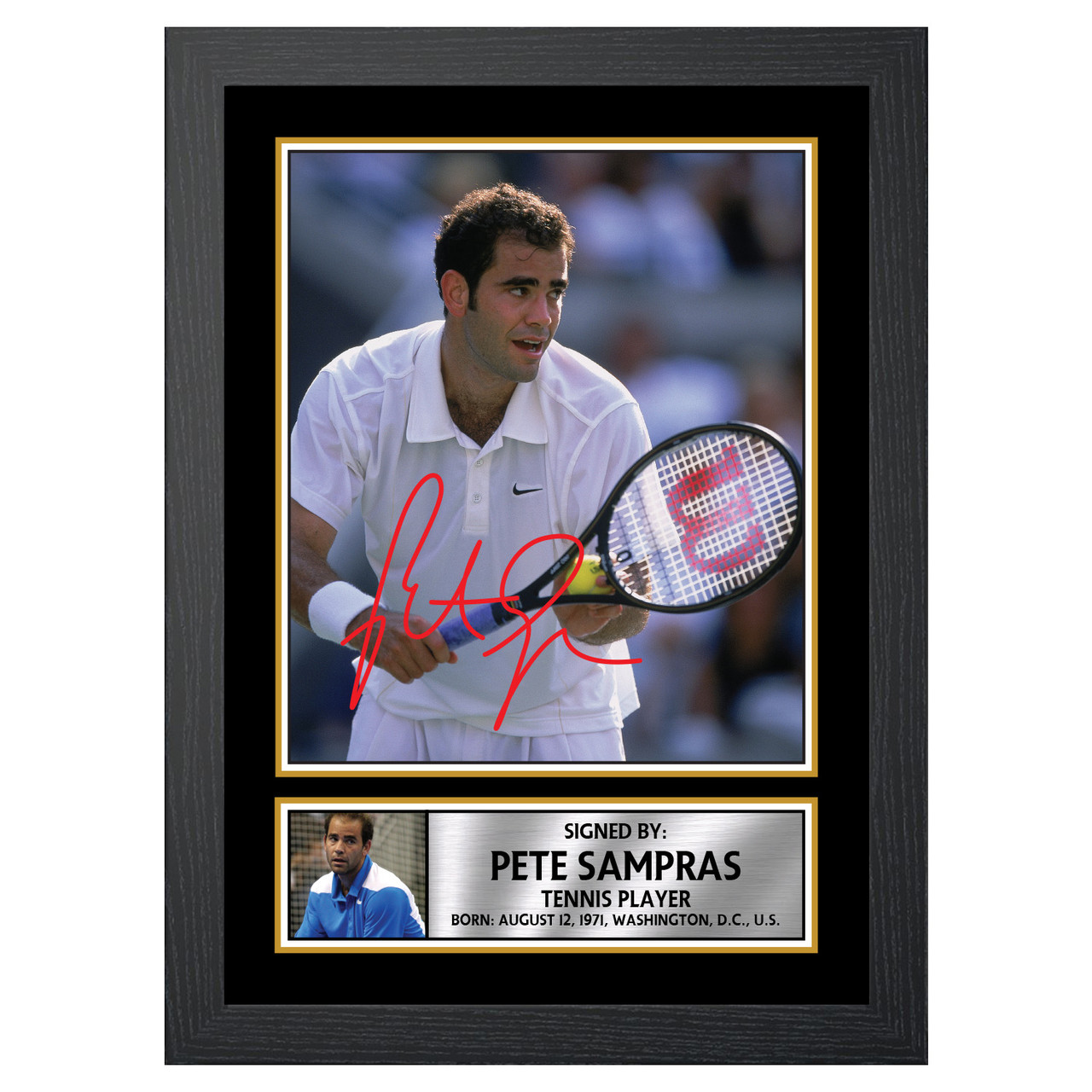 Pete Sampras M623 Tennis Player Autographed Poster Print Photo