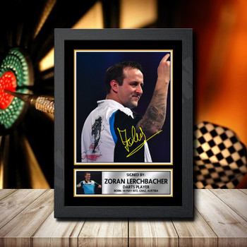 Zoran Lerchbacher 2 Signed Autographed Darts Star Poster Print Framed Merch Gift Zoran Lerchbacher 2 Signed Autographed Darts Star Poster Print Framed Merch Gift