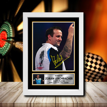 Zoran Lerchbacher 2 Signed Autographed Darts Star Poster Print Framed Merch Gift Zoran Lerchbacher 2 Signed Autographed Darts Star Poster Print Framed Merch Gift