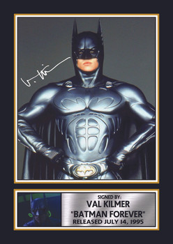 Val Kilmer Batman Forever Sonar Suit Printed Autograph Poster – Batman 1995 Movie Memorabilia Wall Art – DC Superhero Collectible Print for Fans