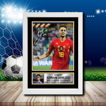 Adnan Januzaj 2 Signed Autographed Footballers Star Poster Print Framed Merch Gift