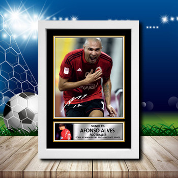 Afonso Alves 1 Signed Autographed Footballers Star Poster Print Framed Merch Gift