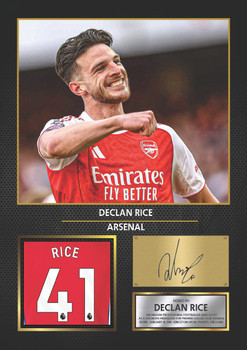 Declan Rice Arsenal Signed Poster Print – Arsenal FC Football Wall Art – Printed Autograph Soccer Memorabilia – Premier League Fan Gift & Bedroom Decor