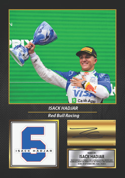 Isack Hadjar Signed Poster Print – Red Bull Racing F1 Wall Art – Printed Autograph Formula One Poster – Motorsport Fan Gift & Bedroom Decor