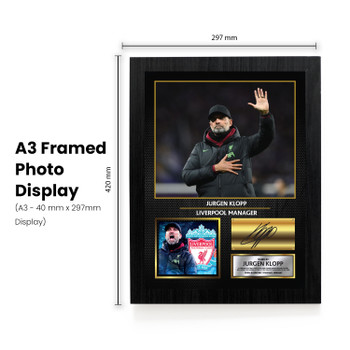 Jurgen Klopp Liverpool Signed Poster Print – Liverpool FC Manager Wall Art – Printed Autograph Football Memorabilia – Liverpool Fan Gift & Bedroom Decor