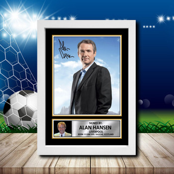 Alan Hansen 1 Signed Autographed Footballers Star Poster Print Framed Merch Gift