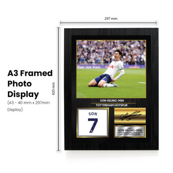 Son Heung-Min Tottenham Hotspur Signed Poster Print – Spurs Football Wall Art – Printed Autograph Soccer Memorabilia – Son Heung-Min Fan Gift Decor