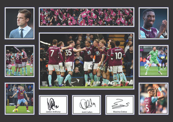 Burnley FC Team 2026 Poster Print – Clarets Football Club Squad Wall Art Featuring Jaidon Anthony, Josh Cullen & Maxime Estève – Burnley Supporters Memorabilia Gift