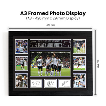 Derby County FC Team 2026 Poster Print – Rams Football Club Wall Art Featuring Sammie Szmodics, Carlton Morris & Ben Brereton Díaz – Derby County Supporters Memorabilia Gift