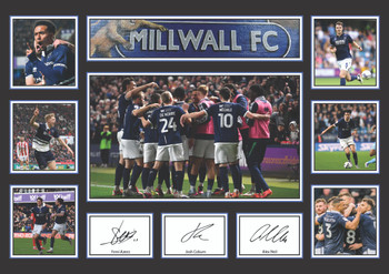 Millwall FC Team 2026 Poster Print – Lions Football Club Wall Art Featuring Femi Azeez, Josh Coburn & Alex Neil – Millwall Supporters Memorabilia Gift