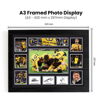 Wolverhampton Wanderers FC Team 2026 Poster Print – Wolves Football Club Wall Art Featuring Adam Armstrong, João Gomes & Rob Edwards – Wolves Supporters Memorabilia Gift