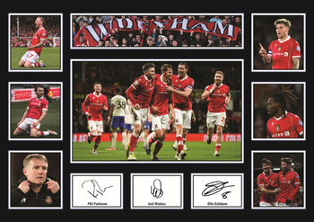 Wrexham AFC Team 2026 Poster Print – Wrexham Football Club Wall Art Featuring Phil Parkinson, Josh Windass & Ollie Rathbone – Wrexham Supporters Memorabilia Gift
