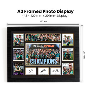 Northampton Saints Gallagher Premiership Champions 2026 Poster Print – Rugby Union Champions Collage – Signed Style Collectible Wall Art – Henry Pollock Tommy Freeman Fin Smith – Rugby Fan Gift