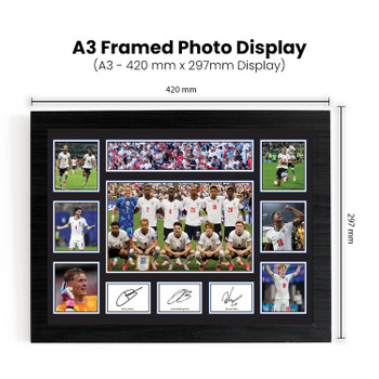 England National Football Team Poster Print – England Squad Collage Wall Art – Football Team Print – Three Lions Inspired Sports Décor – Football Fan Gift