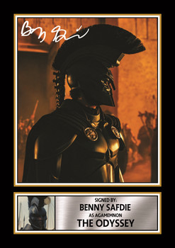 Benny Safdie The Odyssey Inspired Signed Poster Print – Agamemnon Movie Wall Art – Epic Mythology Film Collectible – Gift for Fantasy Movie Fans