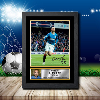 Alex Rae 1 Signed Autographed Footballers Star Poster Print Framed Merch Gift Alex Rae 1 Signed Autographed Footballers Star Poster Print Framed Merch Gift