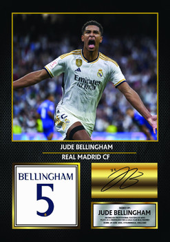 Jude Bellingham printed signature poster