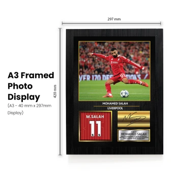 Mohamed Salah printed signature poster – frame view 1