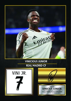 Vinicius Junior printed signature poster