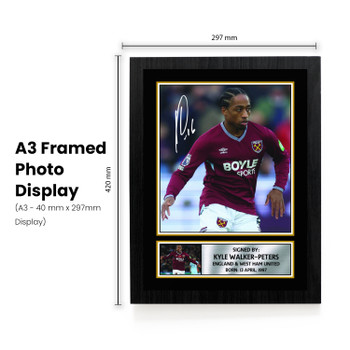 Kyle Walker-Peters printed signature poster – frame view 1