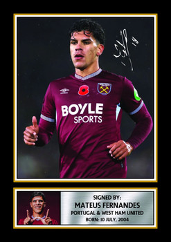 Mateus Fernandes printed signature poster