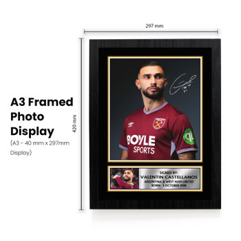 Valentin Castellanos printed signature poster – frame view 1
