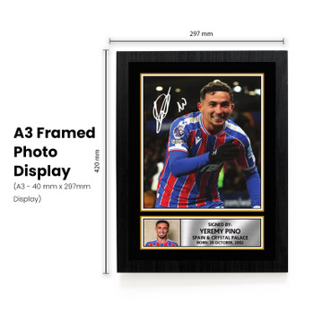 Yeremy Pino printed signature poster – frame view 1