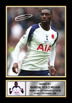 Randal Kolo Muani printed signature poster