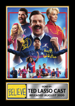 Ted Lasso printed signature poster