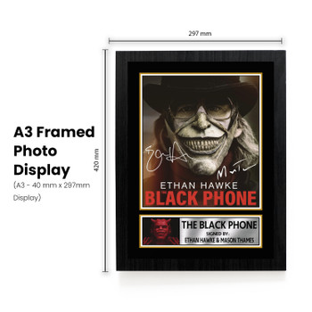 The Black Phone printed signature poster – frame view 1