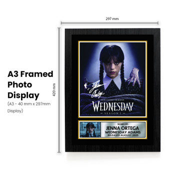 Wednesday Season 2 printed signature poster – frame view 1