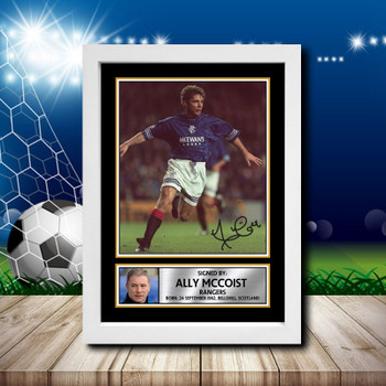 Ally Mccoist 1 Signed Autographed Footballers Star Poster Print Framed Merch Gift