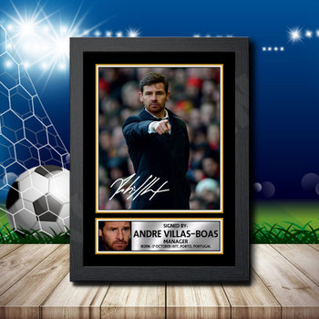 Andre Villas Signed Autographed Footballers Star Poster Print Framed Merch Gift Andre Villas Signed Autographed Footballers Star Poster Print Framed Merch Gift