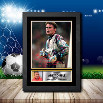 Andy Dibble 1 Signed Autographed Footballers Star Poster Print Framed Merch Gift Andy Dibble 1 Signed Autographed Footballers Star Poster Print Framed Merch Gift