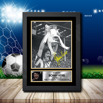 Bobby Kerr 2 Signed Autographed Footballers Star Poster Print Framed Merch Gift
