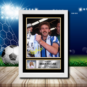 Brian Kilcline Signed Autographed Footballers Star Poster Print Framed Merch Gift Brian Kilcline Signed Autographed Footballers Star Poster Print Framed Merch Gift